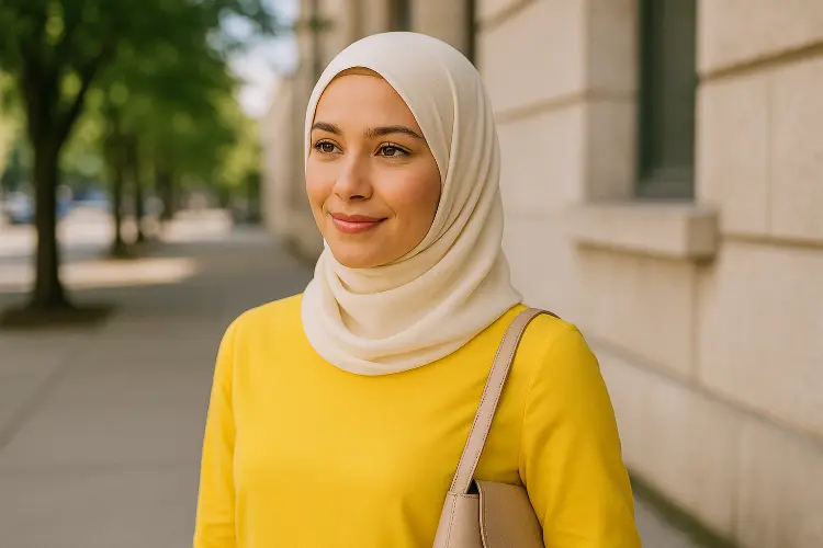 Hijab Cream - Soft & Feminin