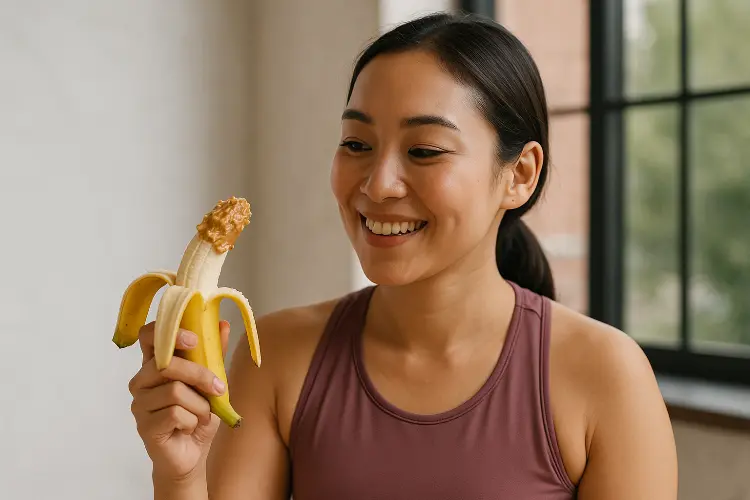 Pisang dengan Selai Kacang